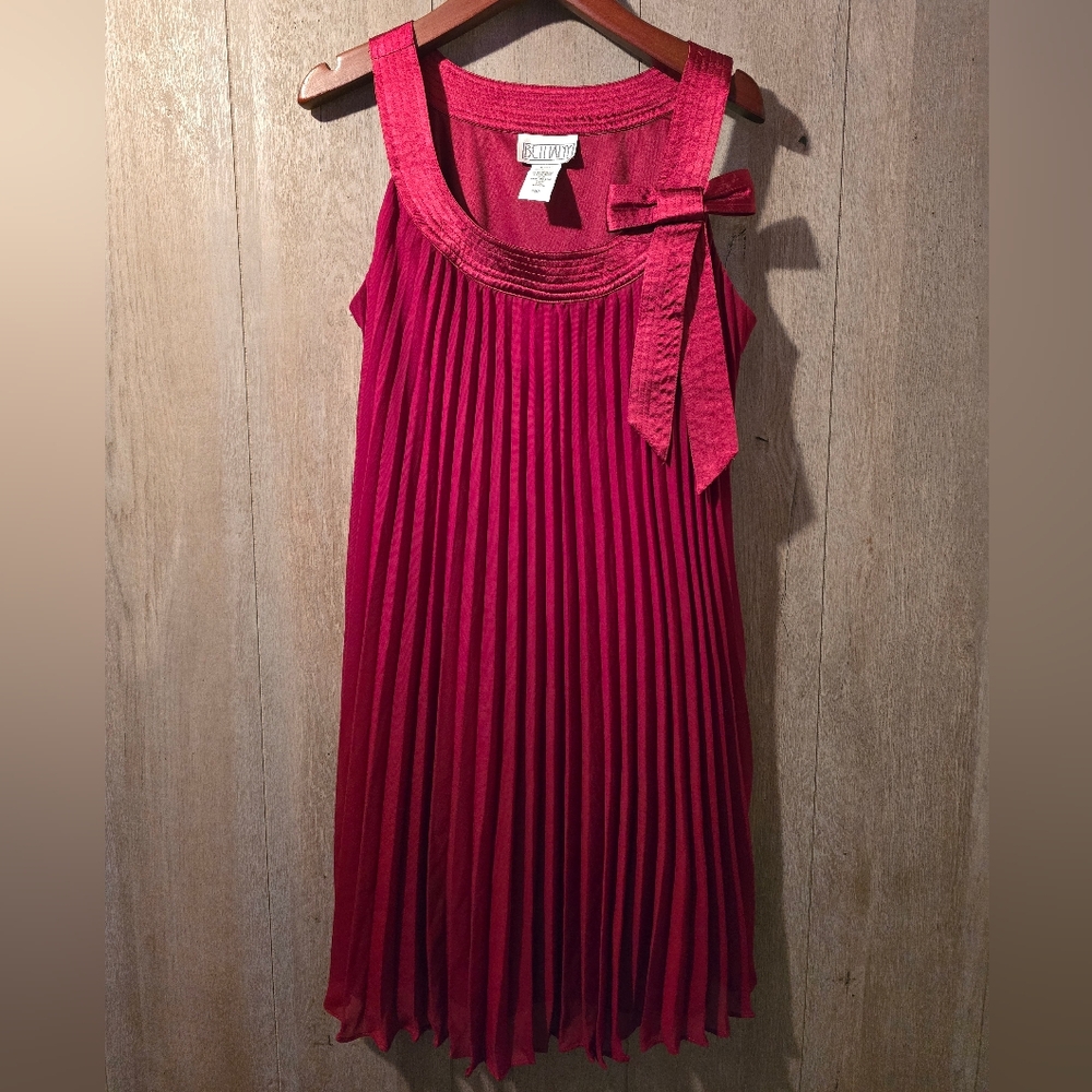 Bethany Dark Red Dress Perfect For Christmas Holidays Vintage Look